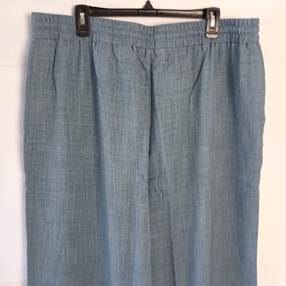 Indigo Thread High Rise Wide Leg Drawstring Pants Blue 1X Casual NEW - Picture 5 of 5